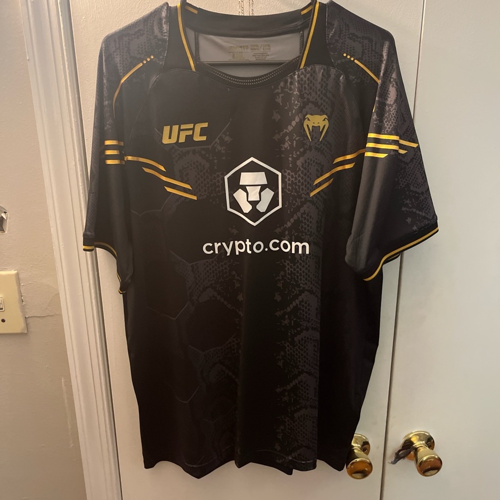 UFC Black and Gold Performance Shirt